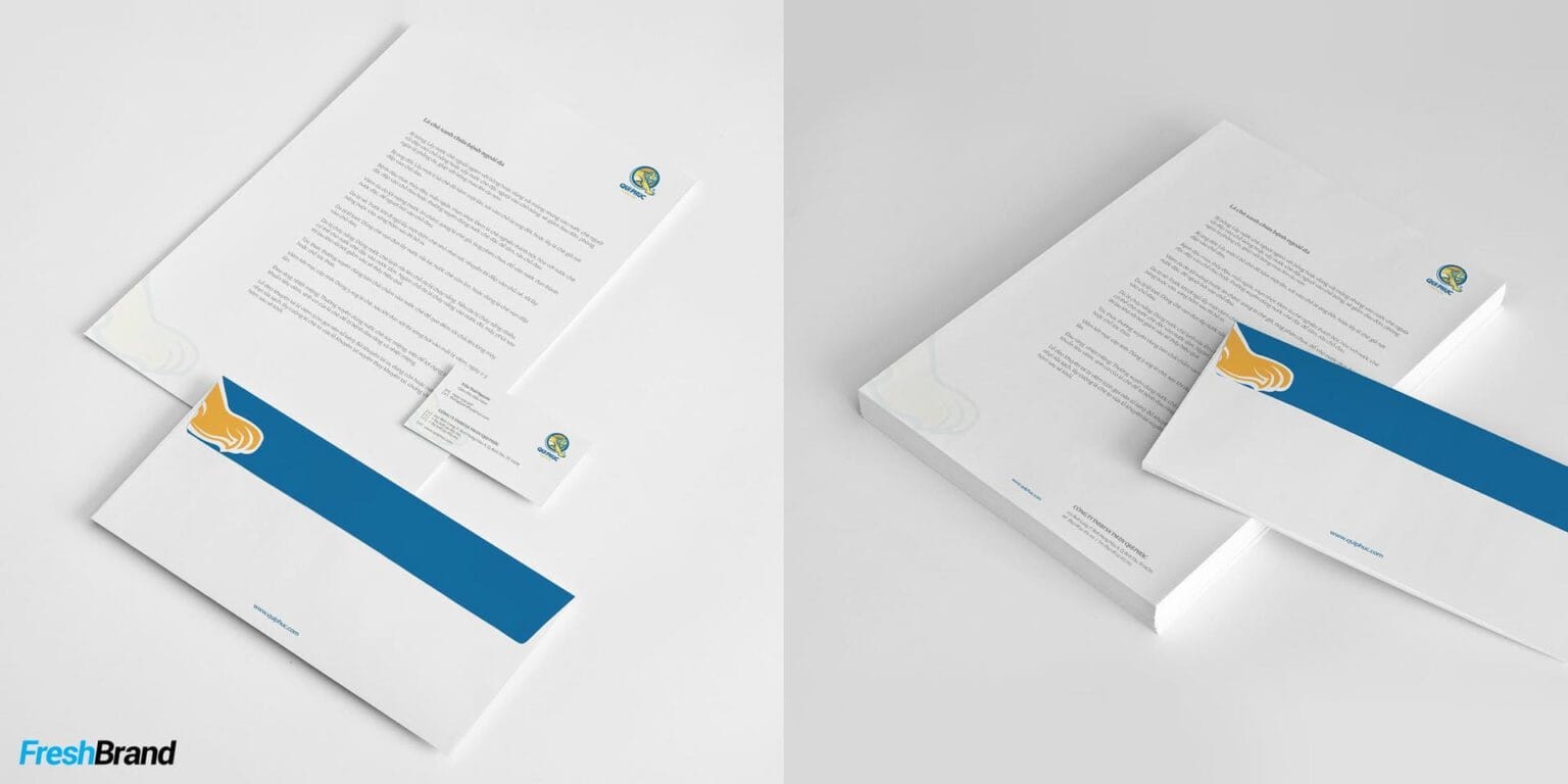 Qui Phuc letterhead and envelope