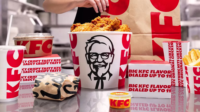 KFC rebrand packaging