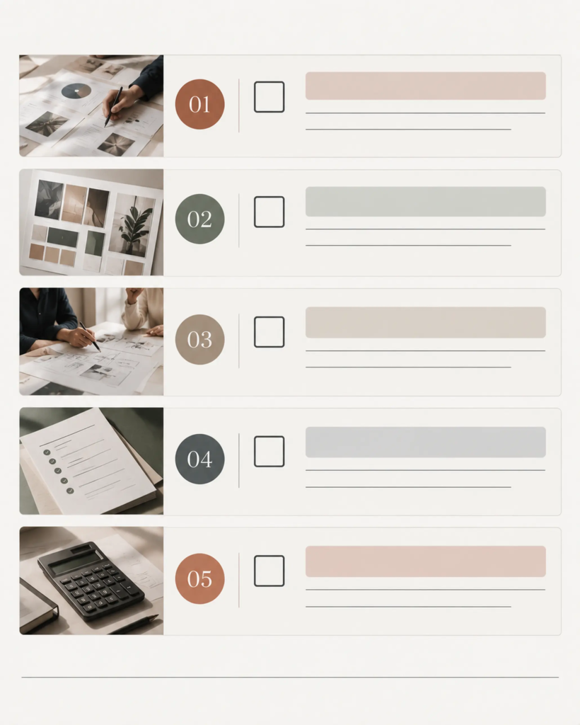 Checklist năm câu hỏi cần xem xét trước khi lựa chọn designer cho dự án xây dựng thương hiệu.