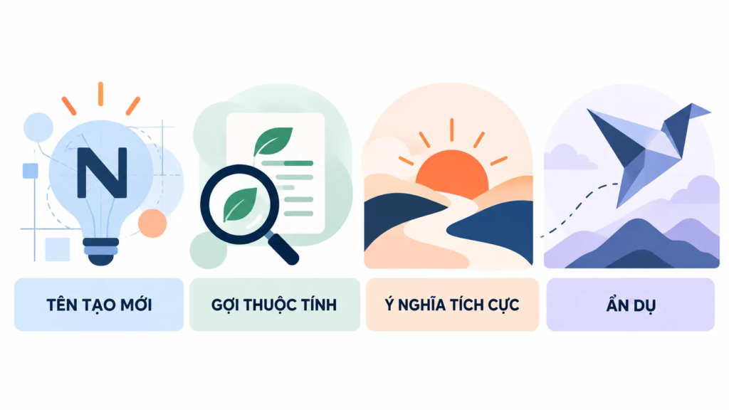Các hướng chiến lược khác nhau khi phát triển tên thương hiệu