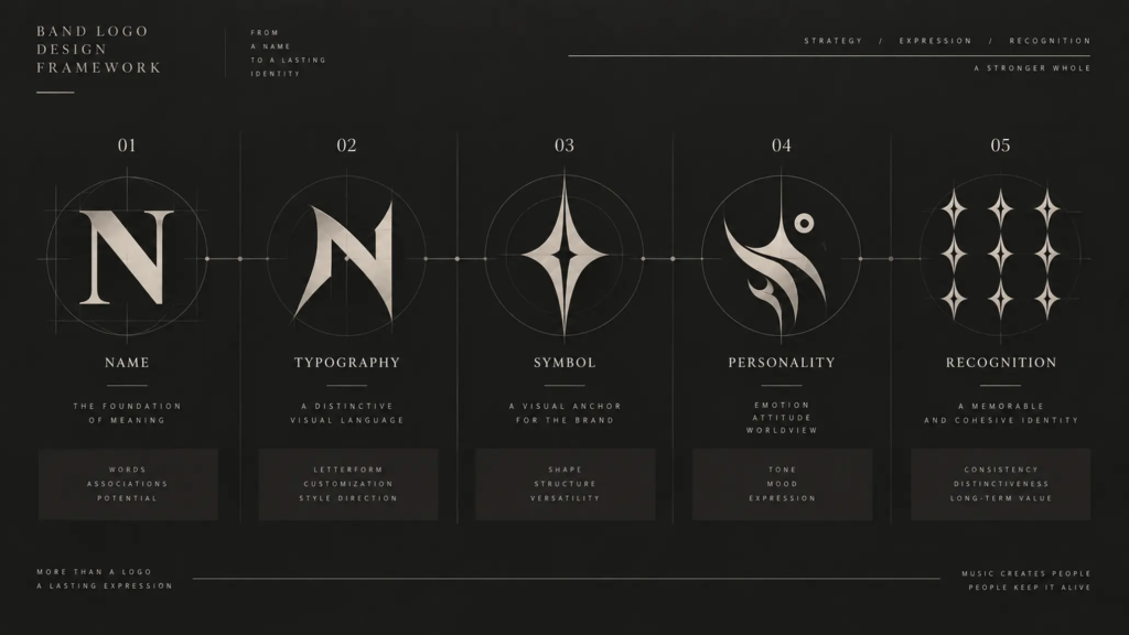 framework thiet ke logo ban nhac