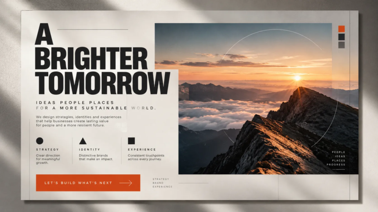 poster visual hierarchy hero