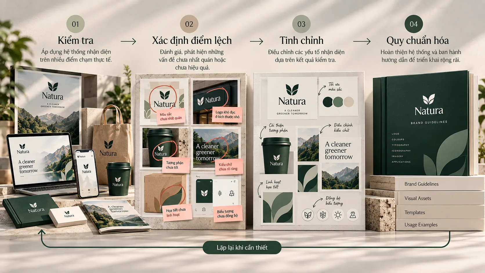 Quy trình kiểm tra, phát hiện điểm lệch và tinh chỉnh hệ thống nhận diện thương hiệu