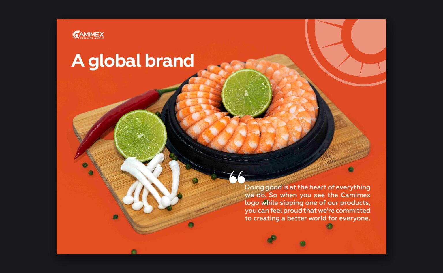 Trang A global brand trong hồ sơ năng lực CAMIMEX