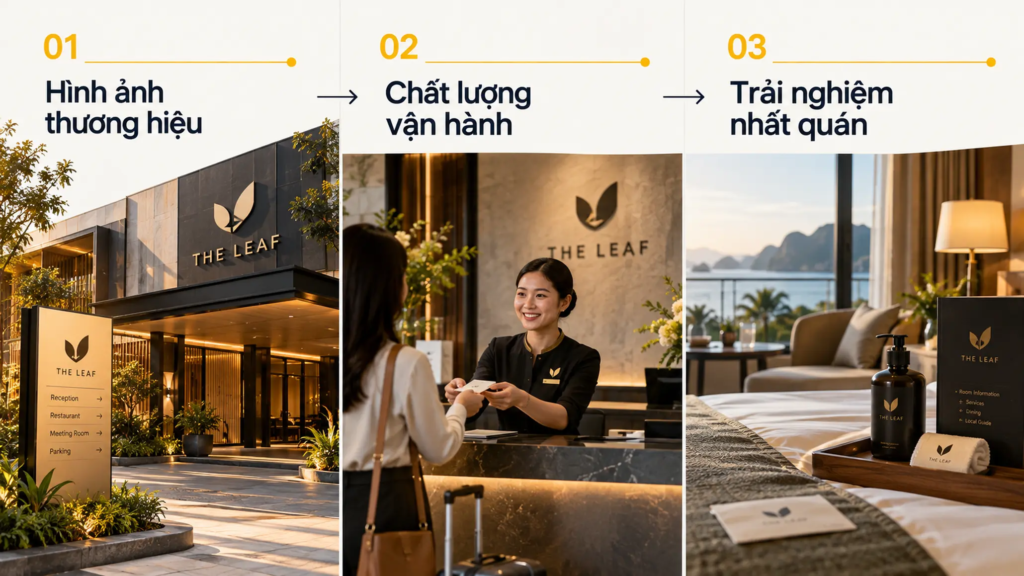 Điểm chạm thực tế thể hiện mối quan hệ giữa hình ảnh thương hiệu, sản phẩm hoặc dịch vụ và trải nghiệm khách hàng.
